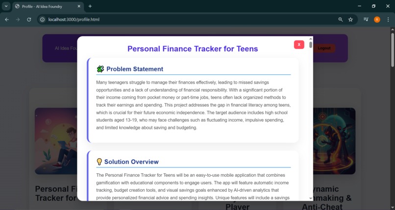 AI Idea Foundry & Vibeverse – screenshot 4