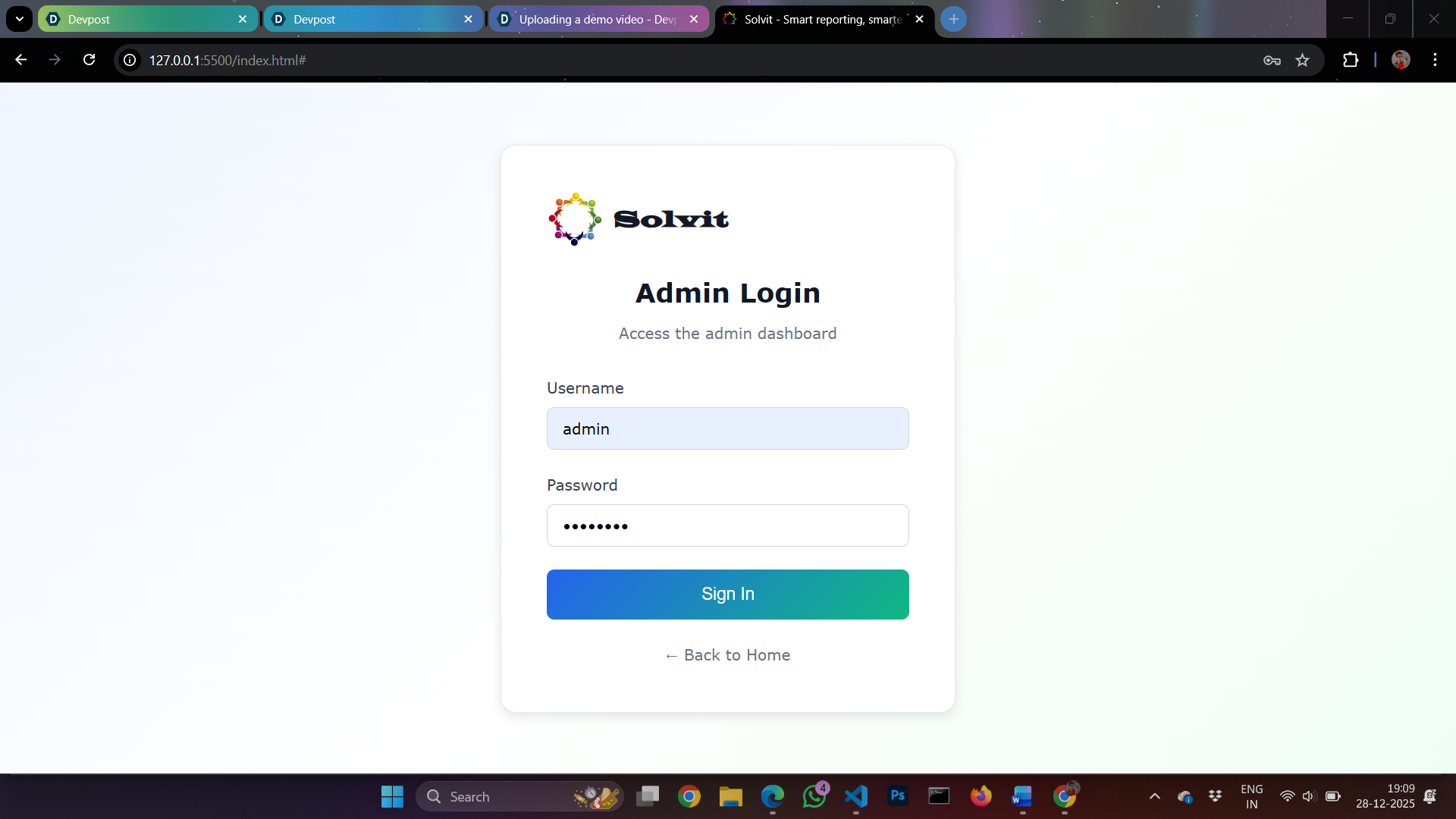 Solvit | Devpost