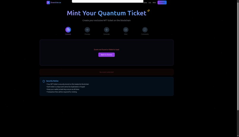 Event-vax – screenshot 1