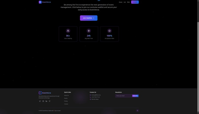 Event-vax – screenshot 2