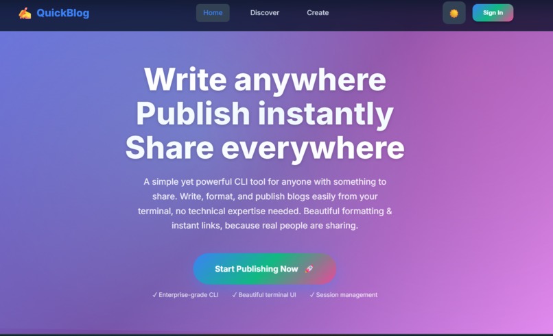 QuickBlog Ecosystem – screenshot 1