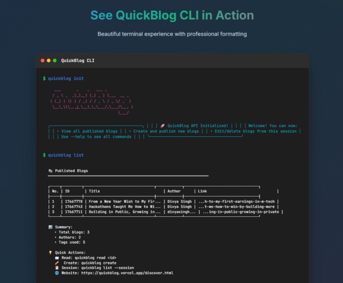 QuickBlog Ecosystem – screenshot 3