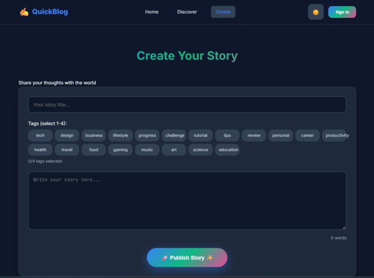 QuickBlog Ecosystem – screenshot 5
