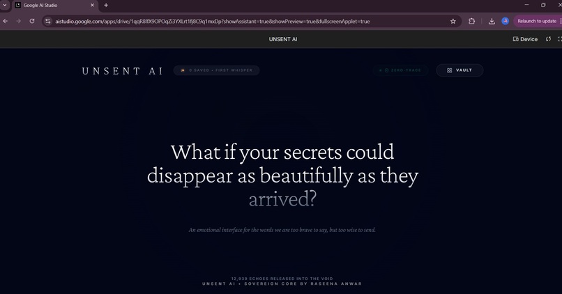UNSENT AI – screenshot 6