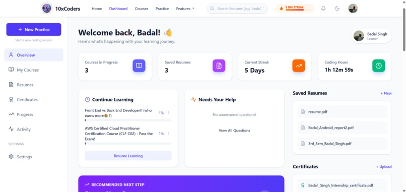 10xCoders-Education Platform & Career Guideline. – screenshot 6