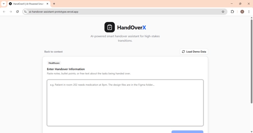 HandOverX – screenshot 2
