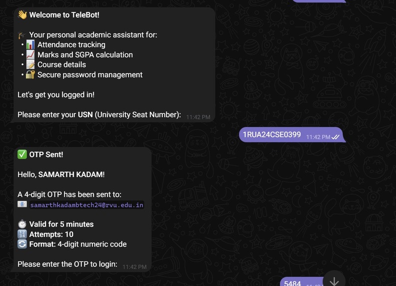 TeleBot – screenshot 1