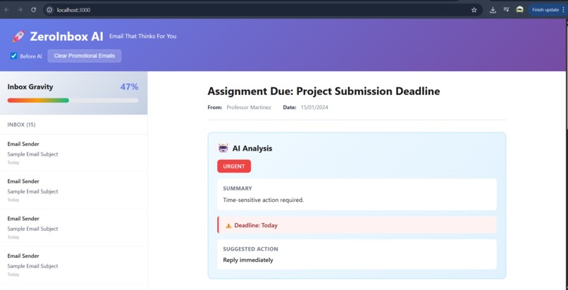 ZeroInbox AI – screenshot 1