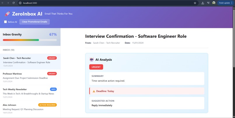 ZeroInbox AI – screenshot 2