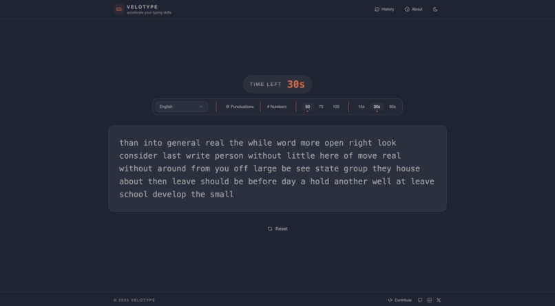 Velotype – screenshot 1