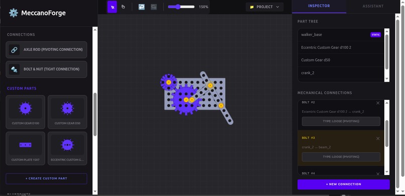 Meccano Simulator with Gemini AI Assistant – screenshot 3