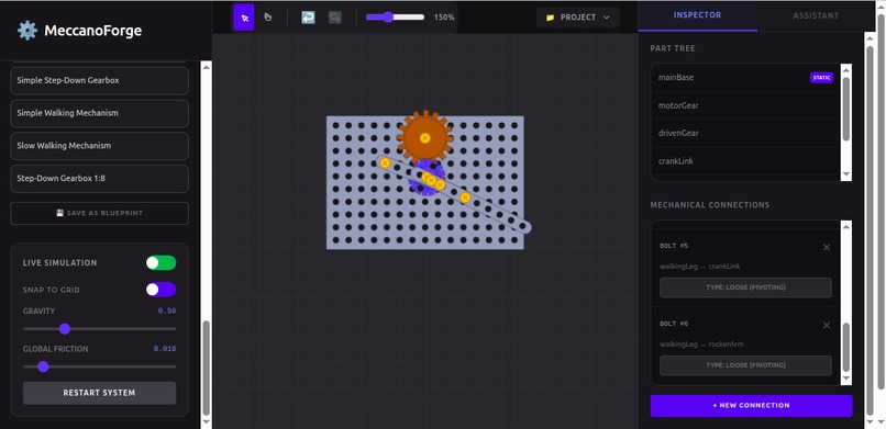 Meccano Simulator with Gemini AI Assistant – screenshot 4