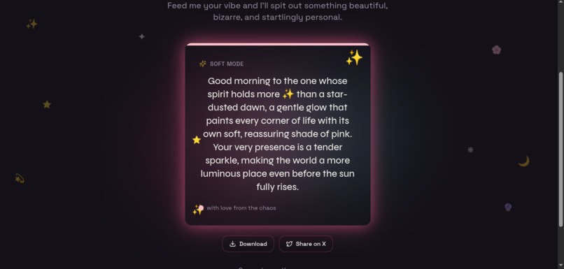 Chaotic Compliment Machine – screenshot 3