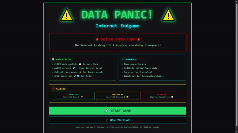 DATA PANIC: Internet Endgame – screenshot 1