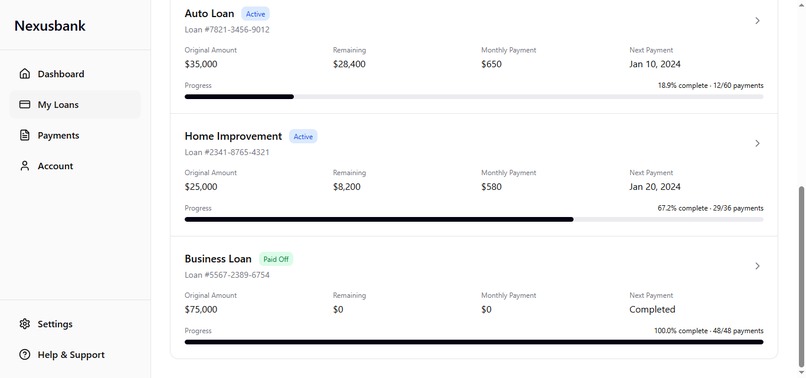 Nexusbank – screenshot 3