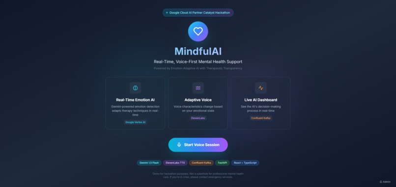 MindfulAI - Voice-First Mental Wellness Coach – screenshot 1