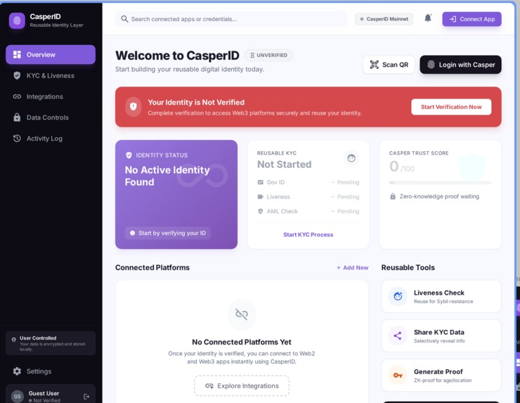 CasperID – screenshot 1
