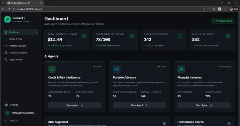 SustainFI  – screenshot 2