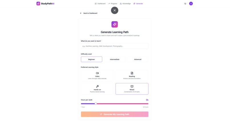 StudyPath AI - Your Personal AI Learning Companion – screenshot 4