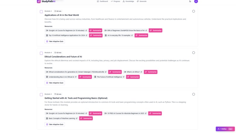 StudyPath AI - Your Personal AI Learning Companion – screenshot 7