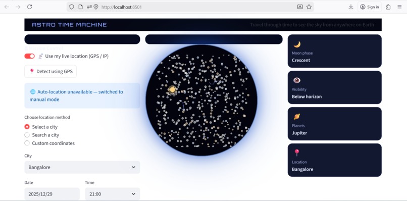 Celestial Storyteller — The AI That Explains The Night Sky – screenshot 1