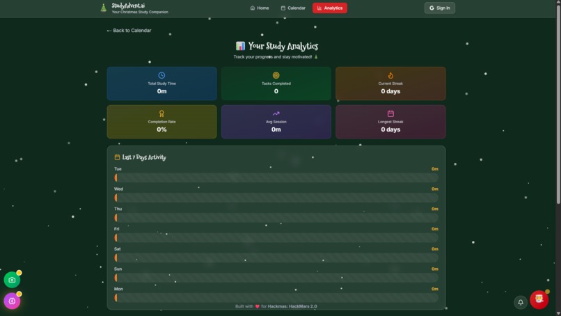 StudyAdvent.ai: Turn Exam Panic into Holiday Magic – screenshot 4