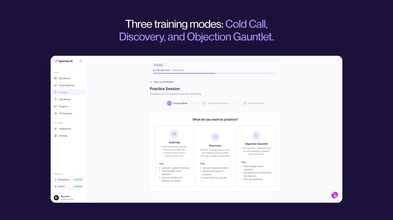 Sparrow AI - Sales Training Platform – screenshot 3