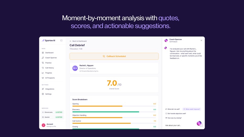 Sparrow AI - Sales Training Platform – screenshot 11