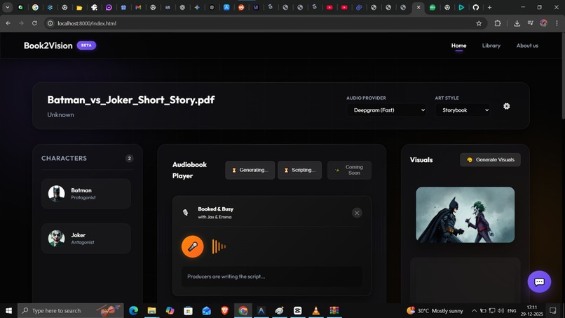 Book2Vision – screenshot 2
