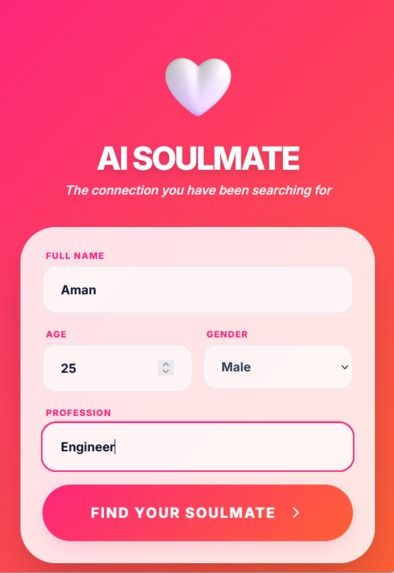 AI SOULMATE – screenshot 1