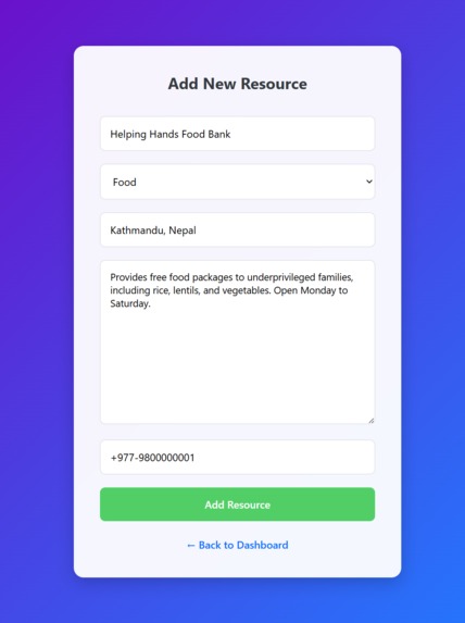 Local Aid Resource Finder – screenshot 5