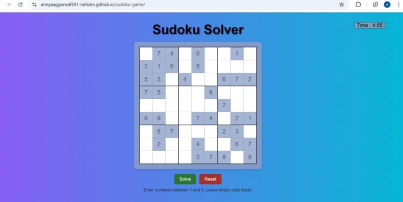 Sudoku Solver & Game – screenshot 1