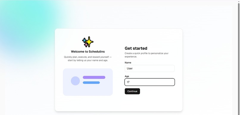 Schedulins – screenshot 1