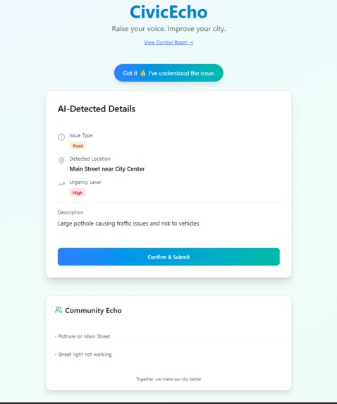 CivicEcho – screenshot 1