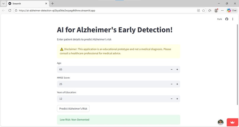 AI Alzheimer Detection – screenshot 1