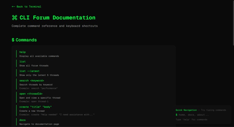 CLI Forum – screenshot 3