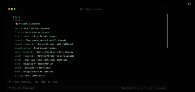 CLI Forum – screenshot 5