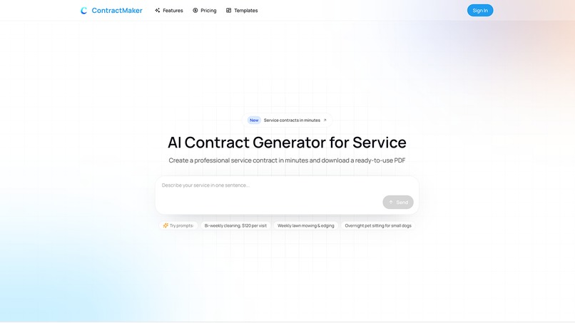 ContractMaker – screenshot 1