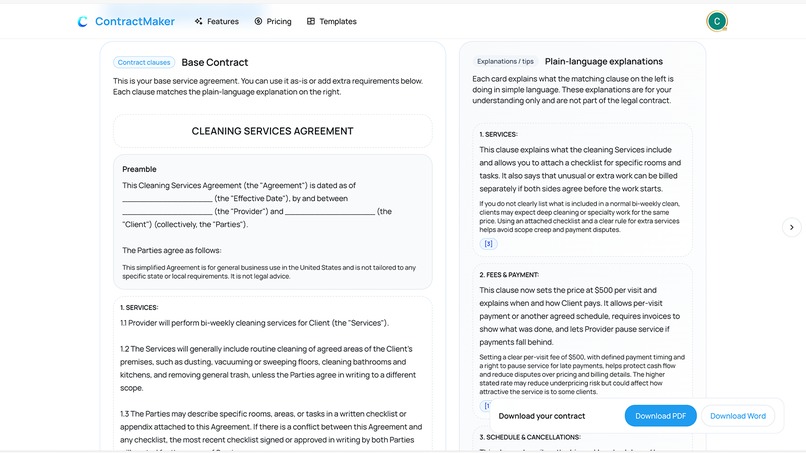 ContractMaker – screenshot 2