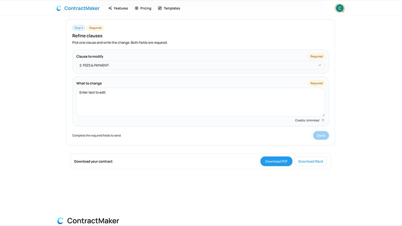 ContractMaker – screenshot 3