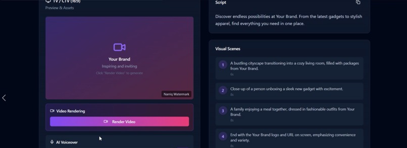 Narriq — AI-First Ad Creation from Ideas, URLs, and Sketches – screenshot 1