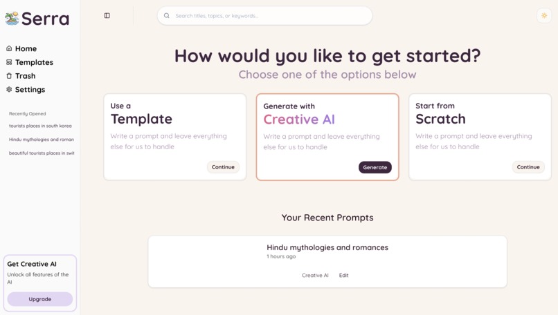 Serra – screenshot 2