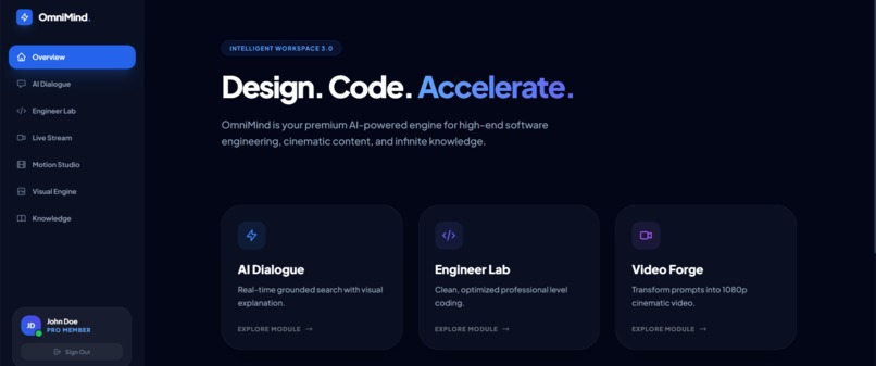 OmniMind AI Workspace – screenshot 1