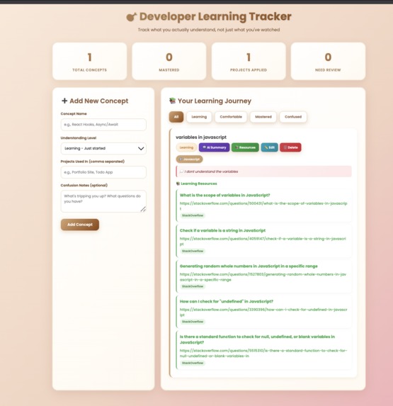 Concept-tracker – screenshot 2