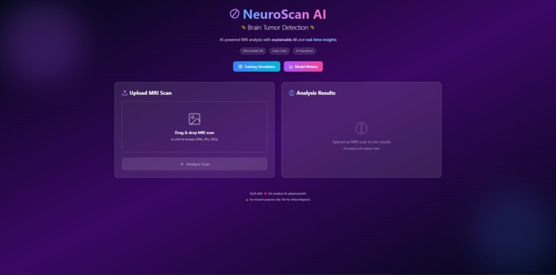 NeuroScan AI- Brain Tumor Detection – screenshot 1