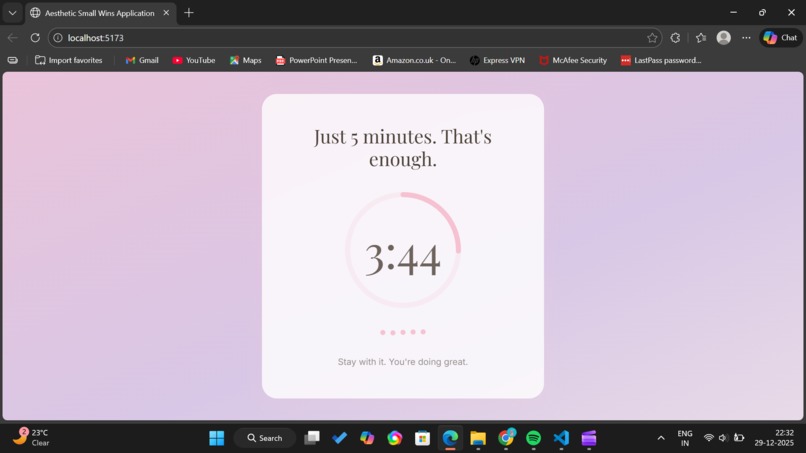 Small Wins- Anti-Procrastination Micro Coach – screenshot 3