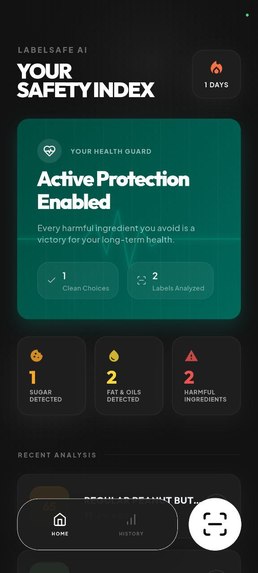 LabelSafe AI: A Beginner-Friendly Ingredient Safety Analyzer – screenshot 1