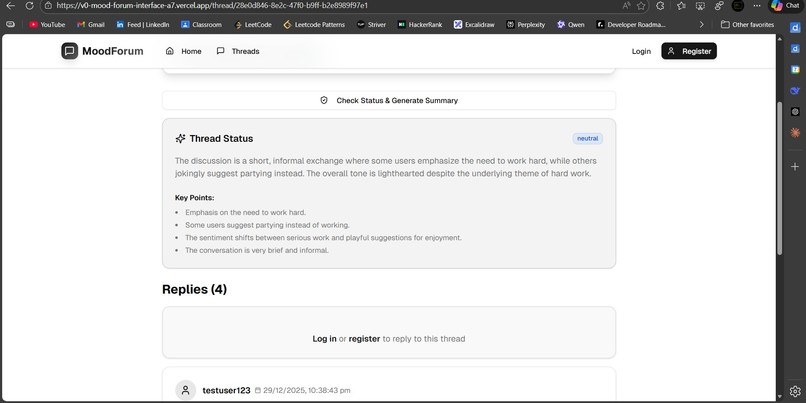 Mood-Forum – screenshot 2