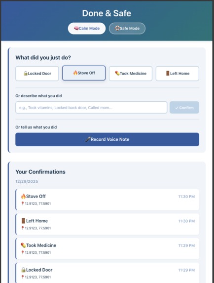 Done & Safe – screenshot 5