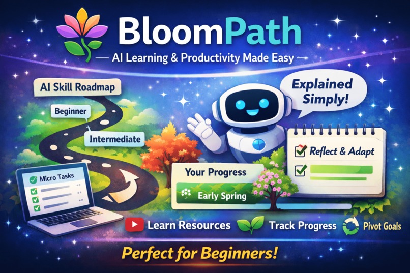 BloomPath – Beginner-Friendly AI Learning & Productivity – screenshot 1